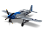 Preview: P-51 Mustang blau silber PNP von Derbee 75cm