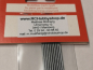 Preview: M2 Schubstange Ø 1,7mm x 200mm Gewindeanteil 20mm gerollt VE=10 Stück REM 30766
