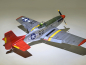 Preview: P-51 Mustang red tail mit elektrischem Einziehfahrwerk Spw. 141cm für Elektro oder Verbrenner