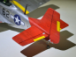 Preview: P-51 Mustang red tail mit elektrischem Einziehfahrwerk Spw. 141cm für Elektro oder Verbrenner