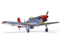 Preview: P-51 Mustang red tail mit elektrischem Einziehfahrwerk Spw. 141cm für Elektro oder Verbrenner