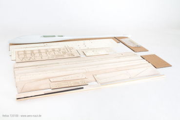 Helixx Segel- und Elektroflugmodell Bausatz mit GfK-Rumpf und  Holz gelasert Spw. 284cm