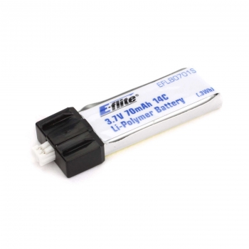 70mAh 1S 3.7V 14C LiPo Battery: PH 1.25 für Ultra Mikro Modelle von E-flite EFLB0701S