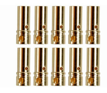 3,5mm Goldkontakt Buchse für Verbindung Motor-Steller VE=10 Stück AM-604-10F
