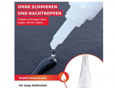 Everglue Sekundenkleber niedrigviskos dünnflüssig 20g mit Nadelverschluss lange Haltbarkeit 650001