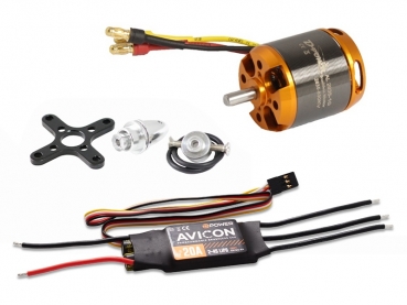 D-Power Brushless Set AL2835-10 & AVICON 20A Regler