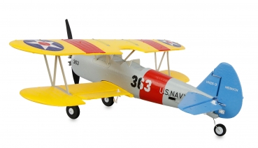 Preview: AMXFlight N2S-2 Stearman Doppeldecker aus EPP mit 360mm 6G/3D 6-Kanal RTF-Set