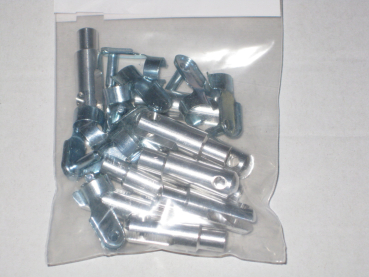 ALU Gabelkopf M4 mit Ø 4mm Schnellverschluss / Sicherungsclip KAV50.0153A/10