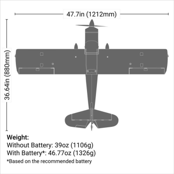 Decathlon RJG 1.2m BNF Basic with AS3X and SAFE Select EFL09250