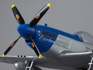 P-51 Mustang blau silber PNP von Derbee 75cm