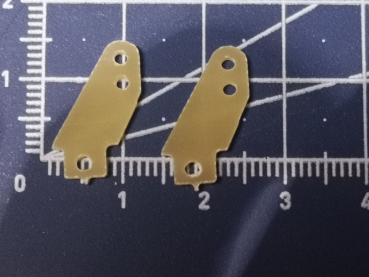 Preview: GfK-CNC Ruderhorn klein Parkflyer HLG passend für M2 Gabelkopf (1 Paar)