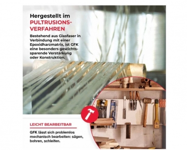 Preview: GfK-Rundstab Ø 7,0mm x 1000mm