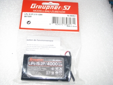 Preview: Graupner Senderakku für MZ18 und MZ24 Lipo 1S2P 4000mAh Nr. S8345.1