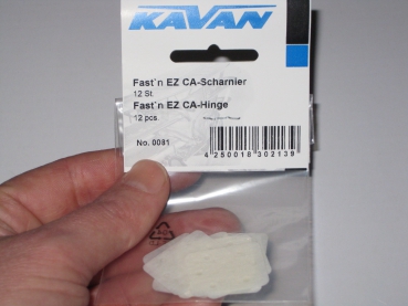 Fast`n EZ CA-Scharnier 25x20x0,2mm VE=12 Stück KAVAN KAV50.0081
