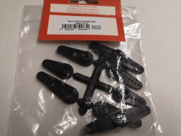 Preview: Servo Steuerhebel Set Hitec 24Z Zähne schwarz REM Etter 30265