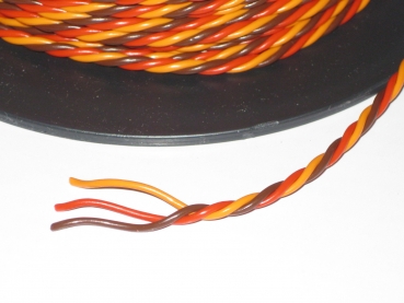 Preview: PVC Servokabel 3x 0,34qmm verdrillt / verseilt Gr./JR Farben Meterware