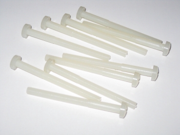 Preview: Kunststoffschrauben M5 x 60mm Zylinderkopf VE=10 Stück