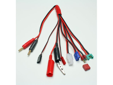Ladekabel Octopussy Mehrfachladekabel universal BEC/JST, JR Empfängerakku, MPX, T-Stecker, Tamiya, Kroko Klemmen, EC3 Pichler C2955