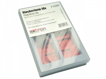 ALU Steckerform 10-fach zum vergiessen von gängigen Stecksystemem im Modellbau EXTRON X3299
