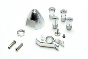 Z-Klappspinner Alu Ø 25mm inkl. Adapter für 2.0, 2.3, 3.0 und 3.17 mm Wellen