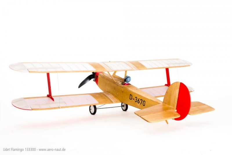 Udet Flamingo Doppeldecker Laser Cut Holz Bausatz Spw. 131cm NEUHEIT 2022