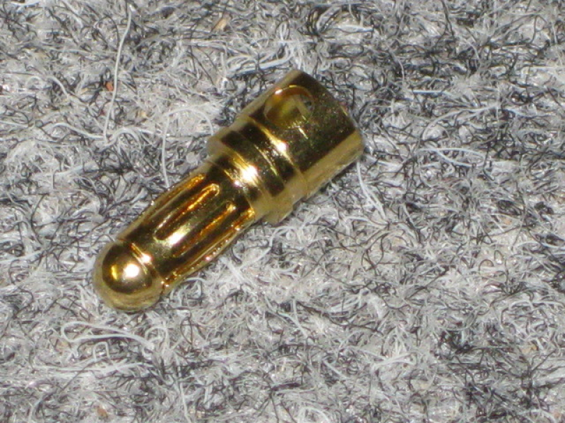 3.5mm Goldkontaktstecker mit Querloch