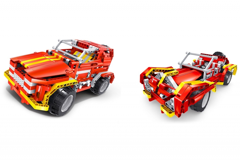 Teknotoys Active Bricks RC 2in1 SUV & Roadster rot mit Fernsteuerung