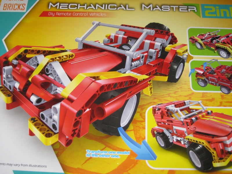 Teknotoys Active Bricks RC 2in1 SUV & Roadster rot mit Fernsteuerung