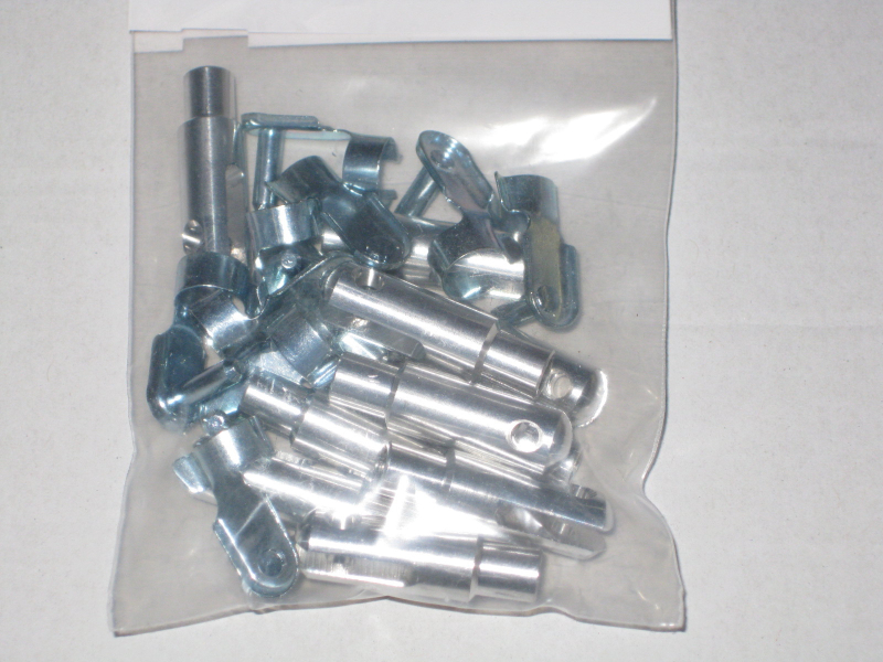 ALU Gabelkopf M4 mit Ø 4mm Schnellverschluss / Sicherungsclip KAV50.0153A/10
