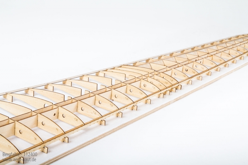 Mü13e Bergfalke Bausatz in Lasertechnik aus Holz 3500mm