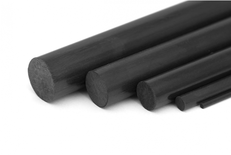 CFK Rundstab Ø 1,2mm x 1000mm Carbon Kohlefaser KAVAN