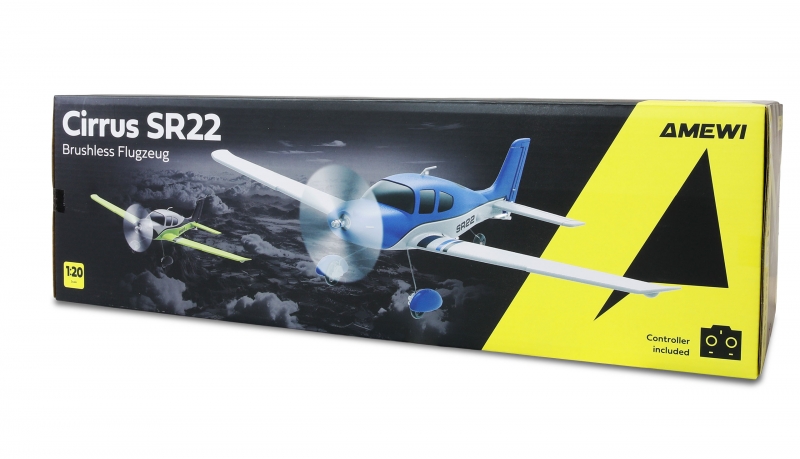Cirrus SR22 brushless 520mm 4-Kanal 3D/6G RTF blau