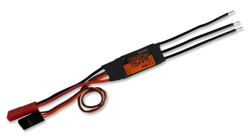 Comet Slim 15A S-BEC Brushless Regler für 2-4S Lipo D-Power 9015