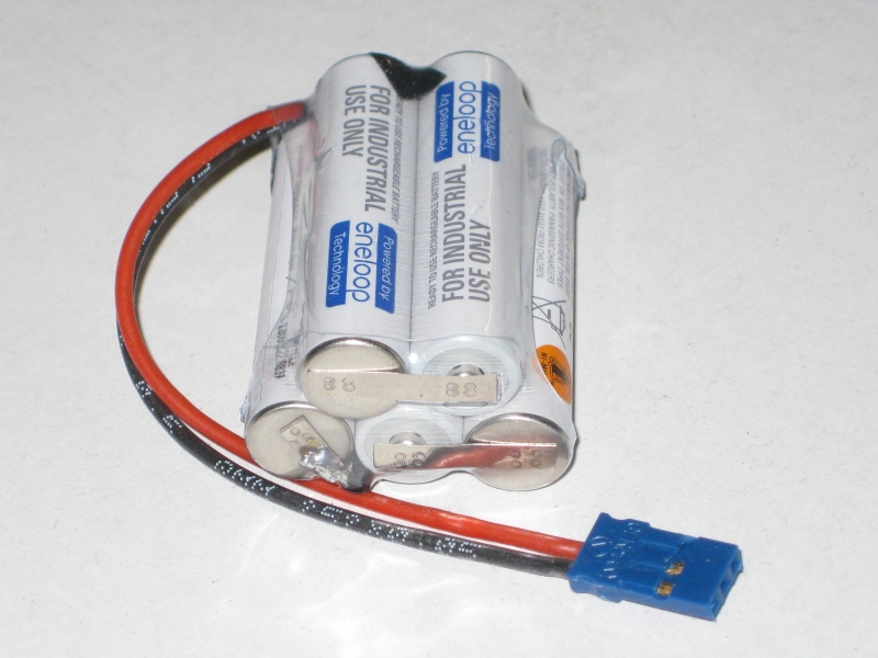 Eneloop Akku 6V/800mAh AAA mit Gr./JR Anschlusskabel Bauform 3+2