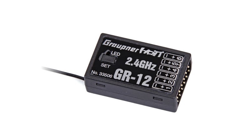 Récepteur Graupner GR-24 2,4GHz 12 Voies HoTT – Neuf – Modèle 33512