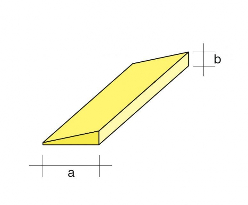 Balsa Endleiste 5x25x1000mm asymetrisch Aeronaut 754505