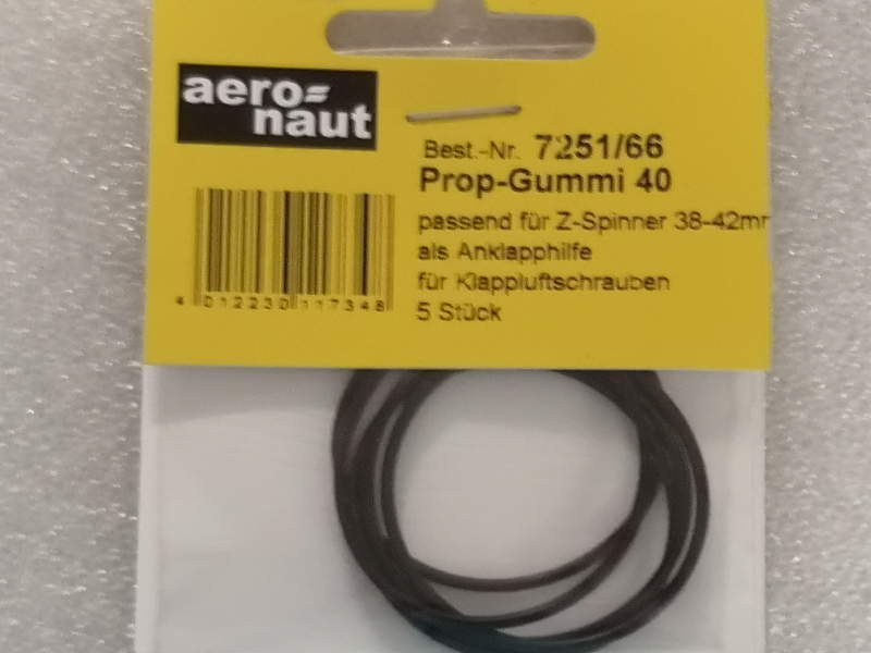Prop-Gummi für Z-Spinner Ø 38-42mm Aeronaut 725166 VE=5 Stück