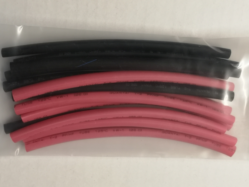 Ø 6,0mm Schrumpfschlauch jeweils 1m rot und 1m in 14cm langen Stücken schwarz Pichler C2426