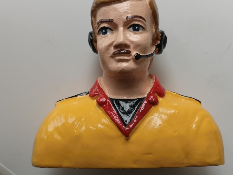 Graupner Pilotenbüste 78mm für Modelle im Maßstab 1:5 / 1:6 no.970.4