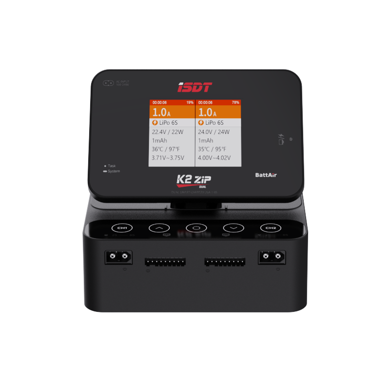 K2 Zip Smart Charger / Ladegerät 12V/230V für bis zu 20A Ladeleistung für 1-8S LiXX