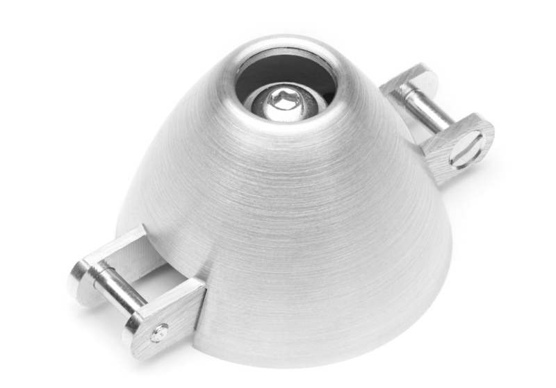 T4040-3  Ø 40mm Turbo Aluspinner für KLS mit 8mm Hals und Ø 4mm Motorwelle 40/4/8/M3