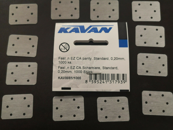 Fast`n EZ CA-Scharnier 25x20x0,2mm VE=12 Stück KAVAN KAV50.0081