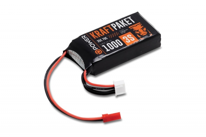 KRAFTPAKET 1000 3S LIPO 11,1 V 35/70C - JST/BEC Stecker KP10003