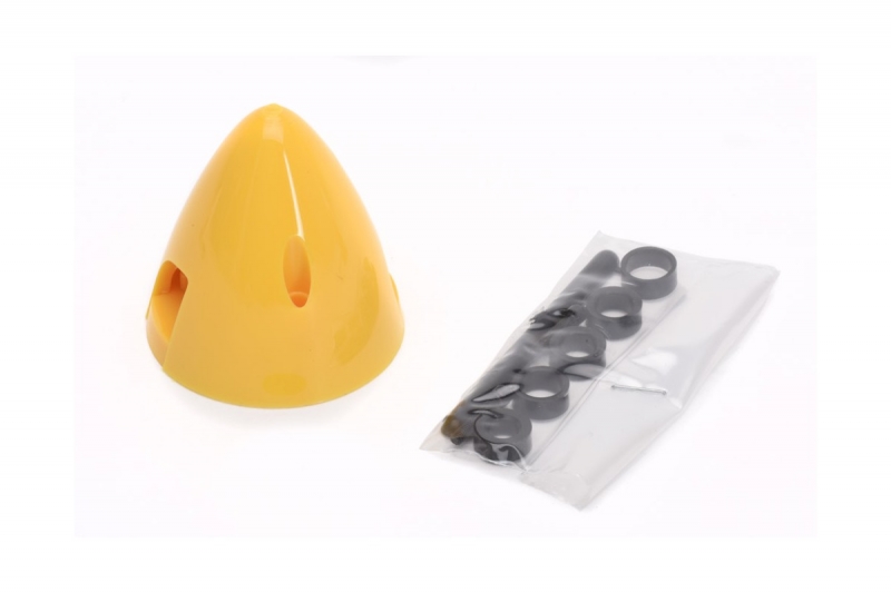 Kunststoffspinner 2-Blatt Ø 45mm gelb DUBRO universal passend durch Distanzstücke