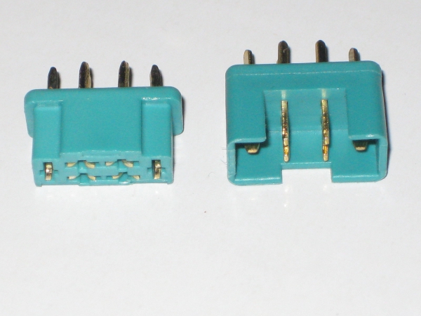 1 Paar MPX M6-50 Hochstromstecker 6polig Stecker + Buchse grün bis 50A