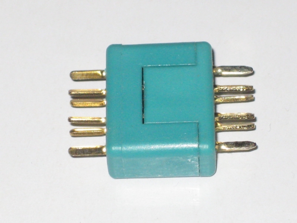 1 Paar MPX M6-50 Hochstromstecker 6polig Stecker + Buchse grün bis 50A