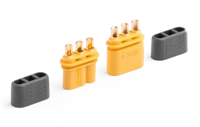 MR30 Stecker und Buchse 3-poliger Stecker ideal um brushless Motoren mit dem Regler zu verbinden 5 Paar KAV36.131/5