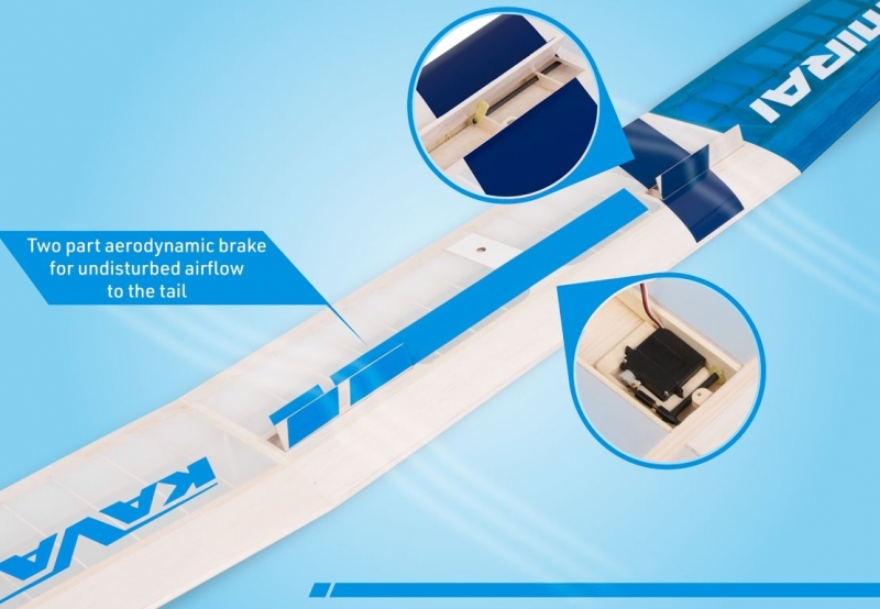 Mirai V RES Bausatz Kit mit V-Leitwerk - auch für Elektroantrieb geeignet Spw. 1990mm