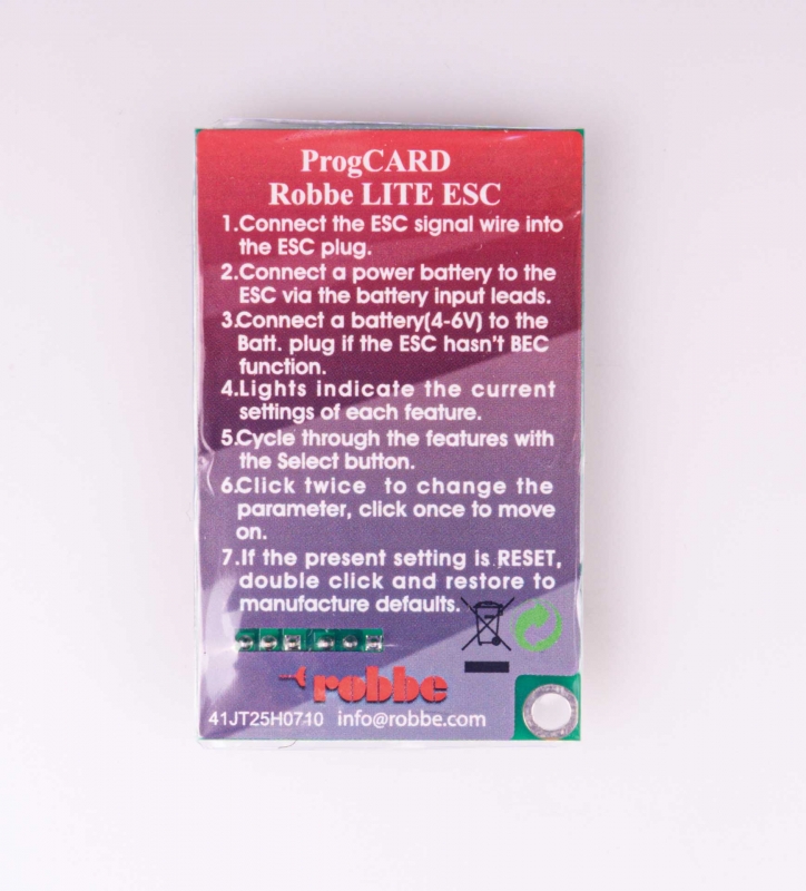 Robbe Modellsport RO-CONTROL Programmierkarte LITE