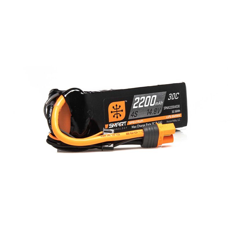 Smart Lipo Akku 4S 14,8V 2200mAh 30C IC3 Anschluss SPMX22004S30